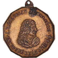 Francja, medal, Jean-Baptiste Pocquelin de Molière, Sztuka i Kultura, 1844