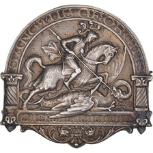 France, Broche, Sanctus Georgius, Religions & beliefs, MS(63), Silver