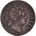 Moneda, Francia, Louis XV, Sol à la vieille tête, 1772, Strasbourg, BC+