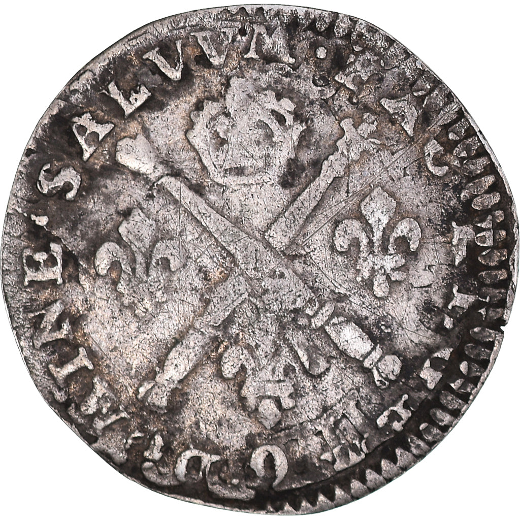 Moneta, Francia, Louis XIV, 5 Sols aux insignes, 1702, Rennes, MB, Argento