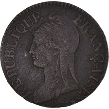 Monnaie, France, Dupré, 5 Centimes, AN 5, Paris, TB+, Bronze, Gadoury:126
