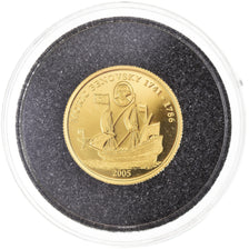 Coin, Liberia, Moric Benovsky, 25 Dollars, 2005, MS(65-70), Gold