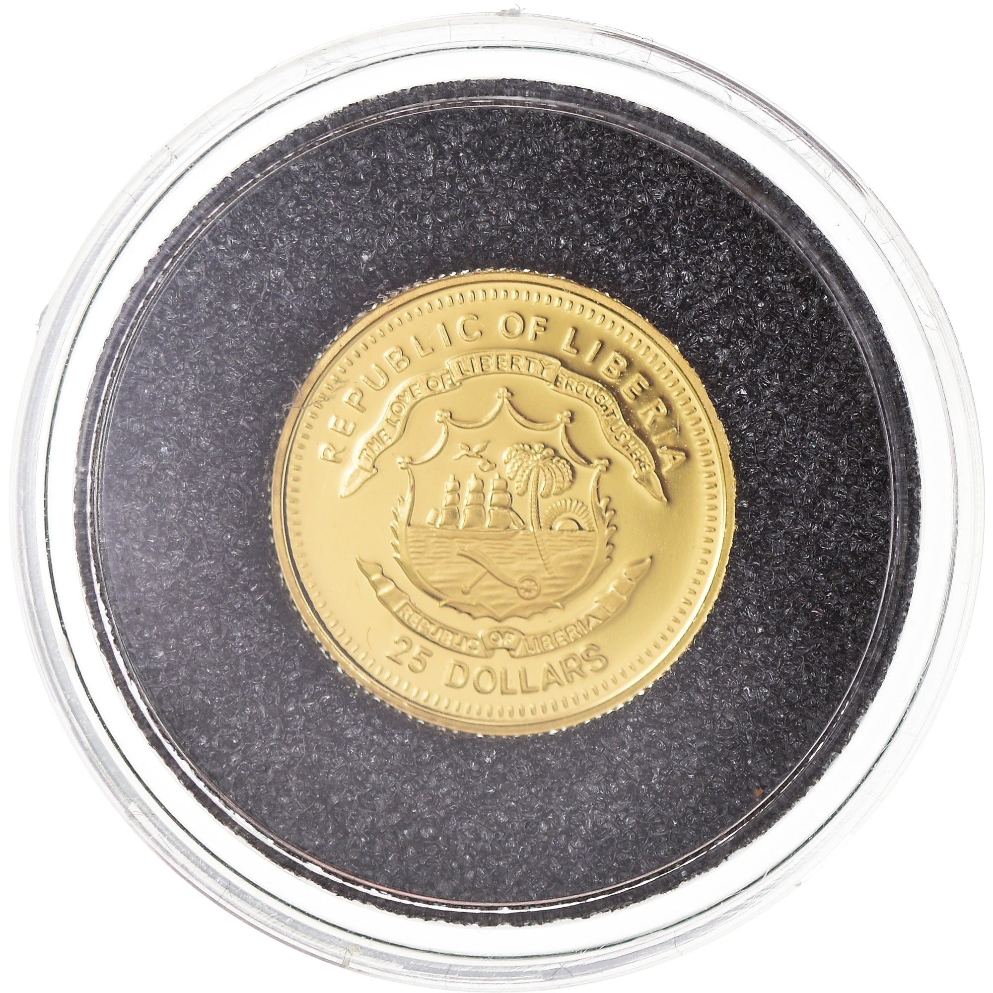 Coin, Liberia, Moric Benovsky, 25 Dollars, 2005, MS(65-70), Gold