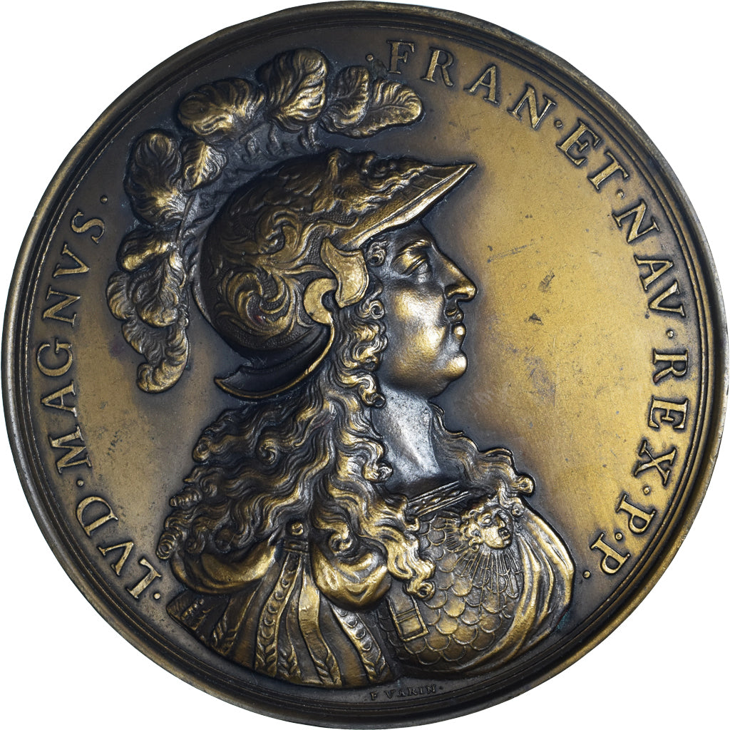 France, Médaille, Louis XIV, Nec Pluribus Impar, History, 1674, Varin
