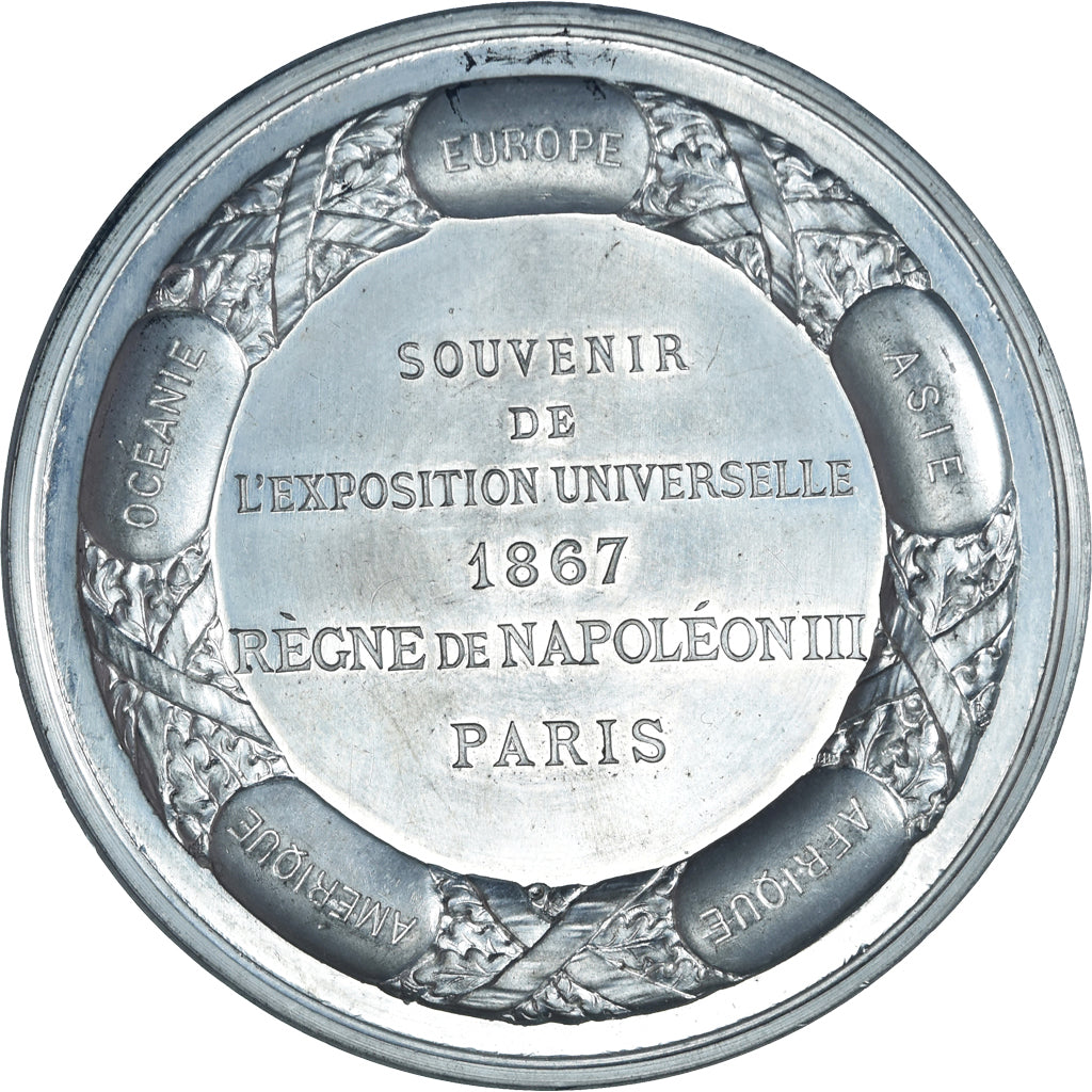 Francia, medalla, Napoléon III, Exposition Universelle de Paris, Arts &