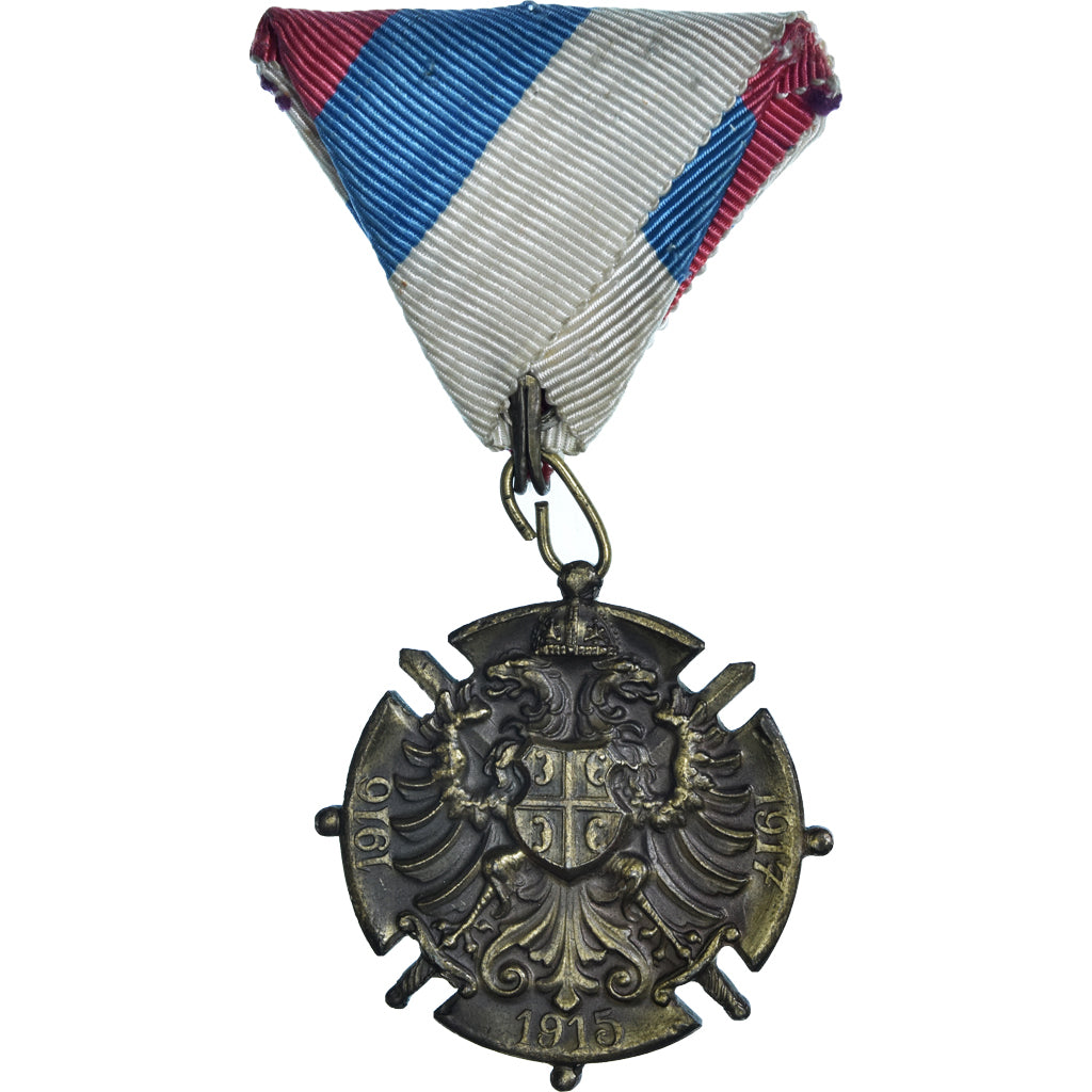 Serbie, Médaille commémorative de Serbie, WAR, Médaille, 1918, Excellent