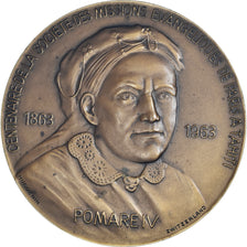 Frankreich, Medaille, Pomare IV, Missions Evangéliques de Paris à Tahiti