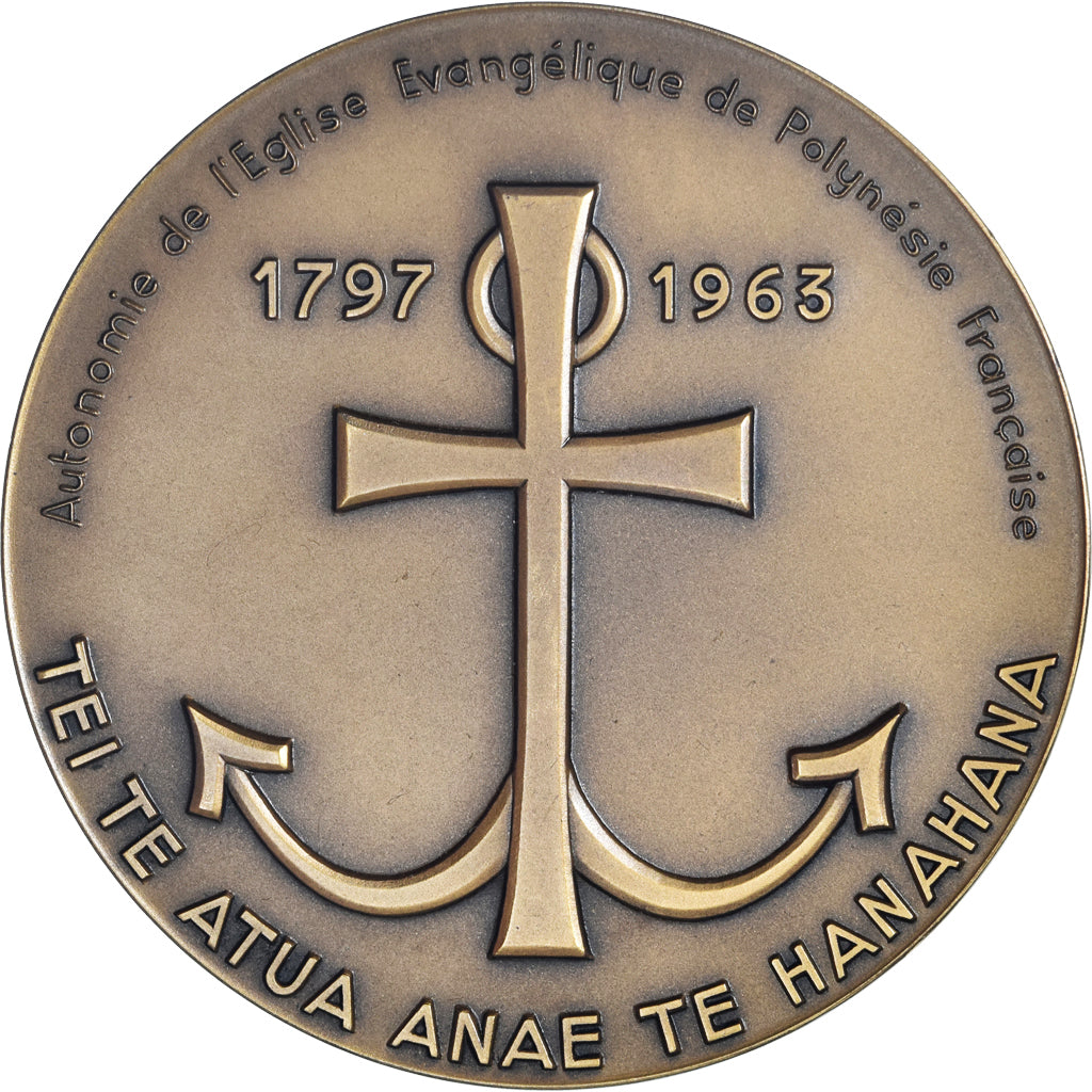 Francja, medal, Pomare IV, Missions Evangéliques de Paris à Tahiti, Religie i