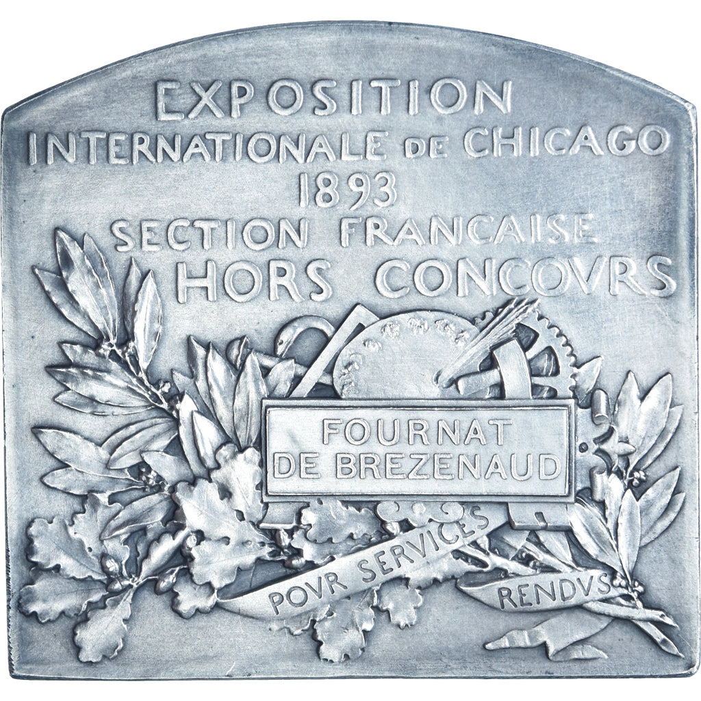 França, medalha, Exposition Internationale de chicago, Artes e Cultura, 1893