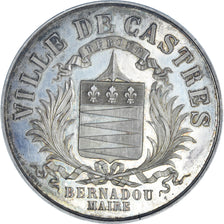 Francia, medaglia, Napoléon III, Ville de Castres, Epidémie de Choléra