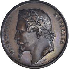 Frankreich, Medaille, Napoléon III, Concours Agricole, Valence, 1863, Barre