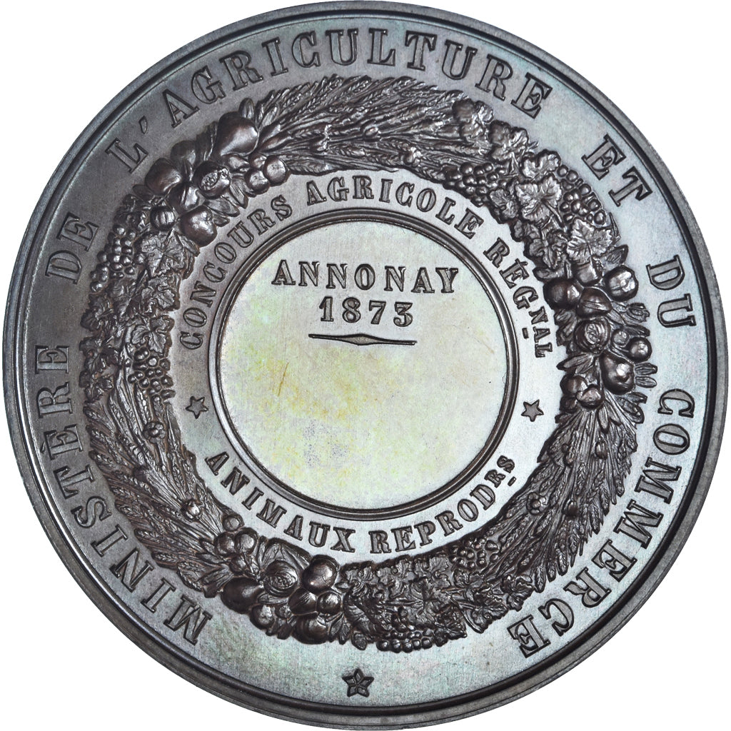 France, Médaille, Concours Agricole, Annonay, Agriculture, 1873, Barre, FDC