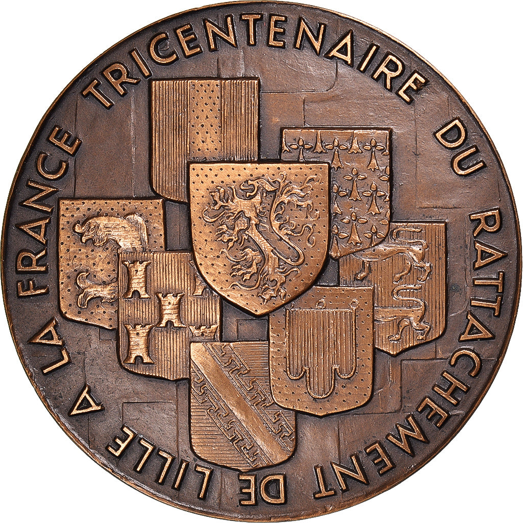 Francja, medal, Tricentenaire du rattachement de Lille à la France, Historia