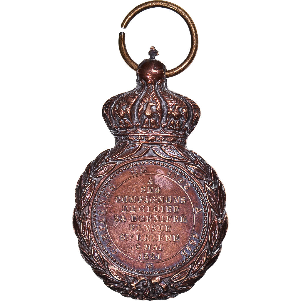 França, Médaille de Saint Hélène, História, medalha, 1857, Napoléon
