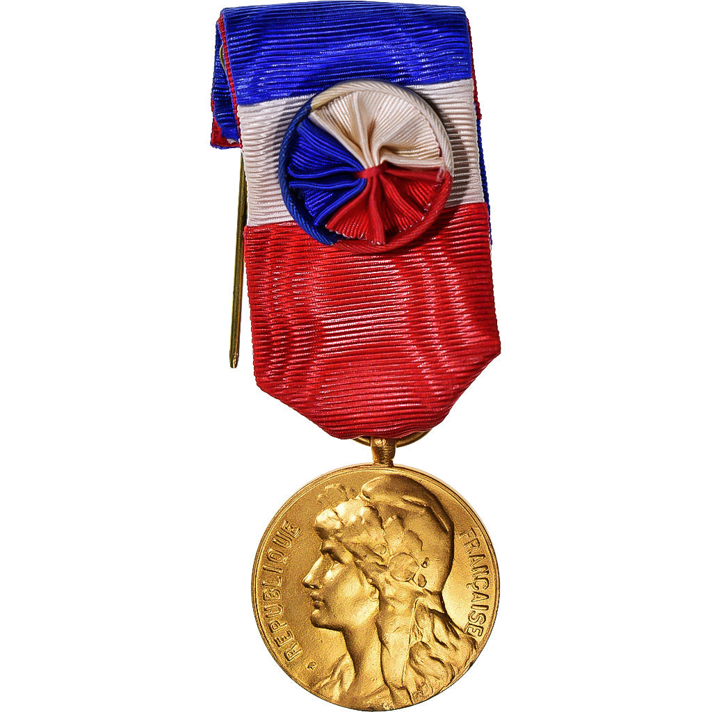 Francia, Industrie-Travail-Commerce, medaglia, 1966, Eccellente qualità, Bronzo