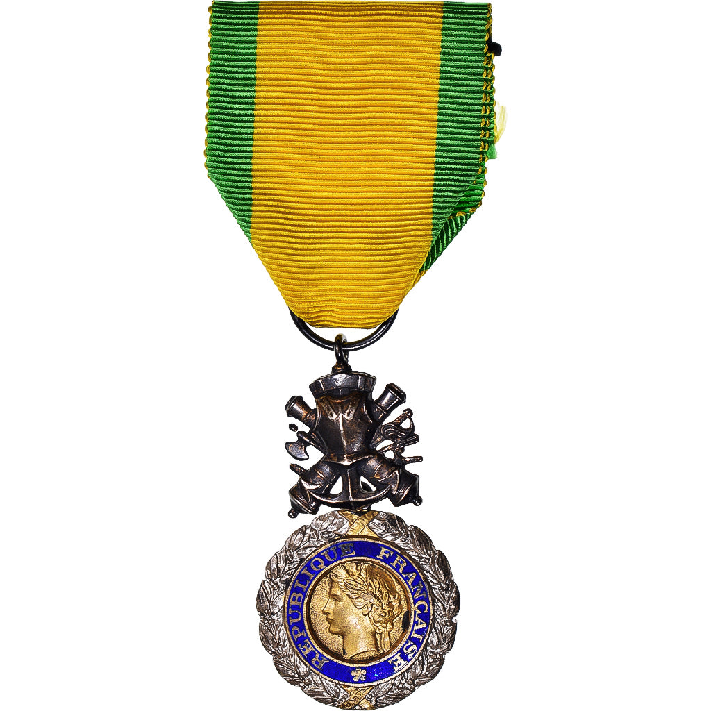França, Troisième République, Valeur et Discipline, medalha, 1870, Não