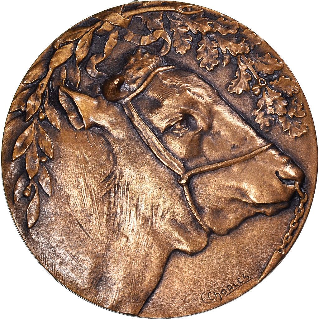 Francia, medaglia, Mutuelle Percheronne, Taureau, Agriculture, Charles, SPL-