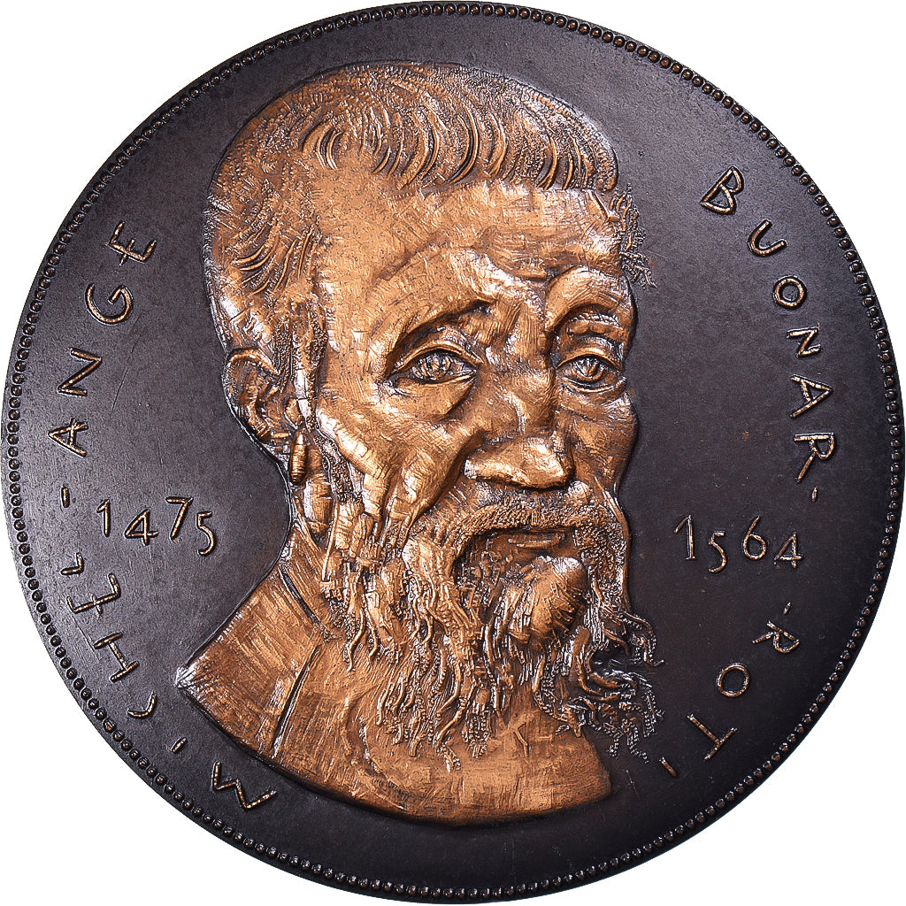França, medalha, Peinture, Michel Ange, Artes e Cultura, 1986, Joly, MS(63)