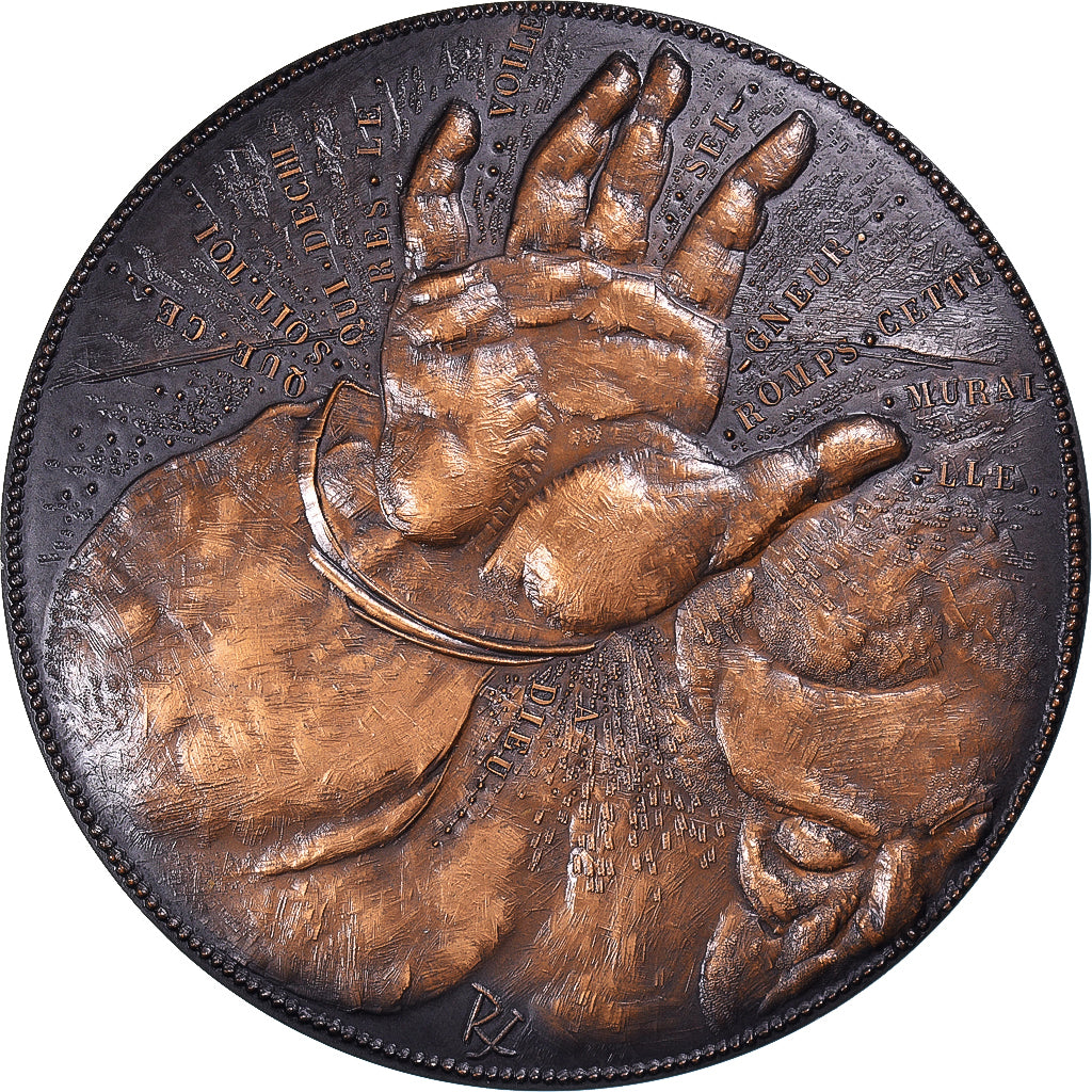 França, medalha, Peinture, Michel Ange, Artes e Cultura, 1986, Joly, MS(63)