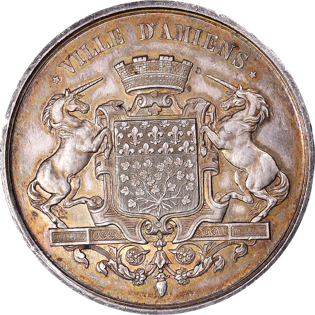 Frankrijk, Medaille, Cours Communal de Botanique, Ville d'Amiens, Pharmacie