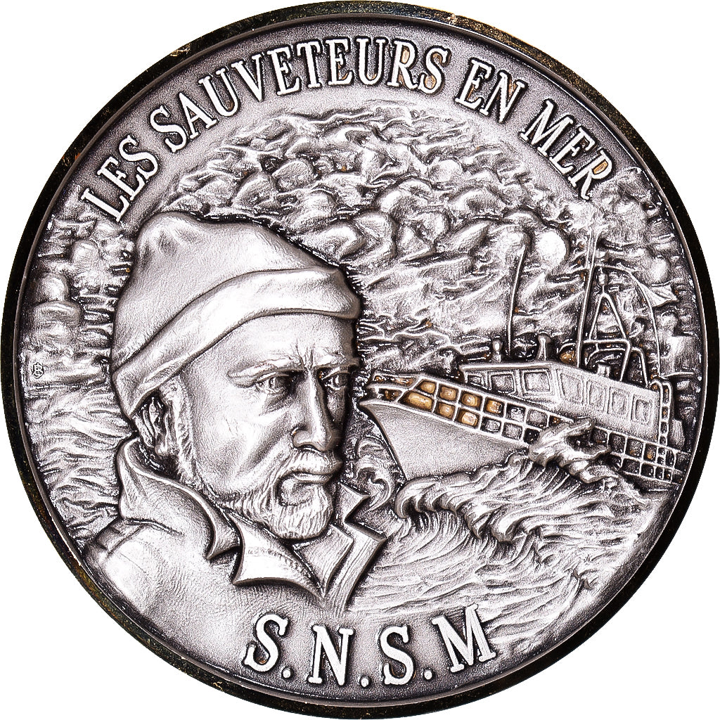 França, medalha, S.N.S.M, Sauveteurs en Mer, Navegação, MS(63), Bronze