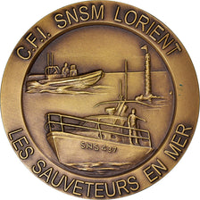 França, medalha, S.N.S.M, Les Sauveteurs en Mer, Lorient, Navegação, MS(63)