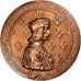 Francia, medalla, Anne de Bretagne et Louis XII, History, 1980, FDC, Bronce
