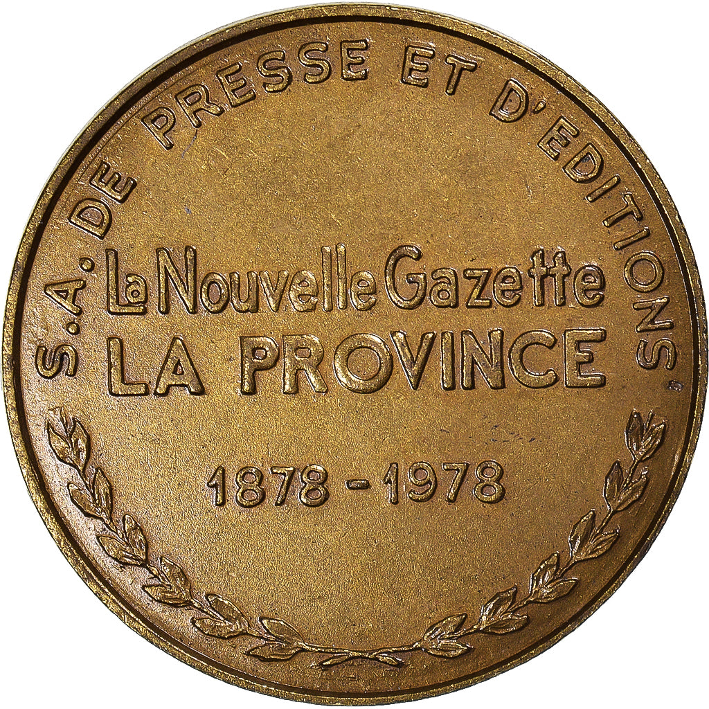 Frankreich, Medaille, La Nouvelle gazette 