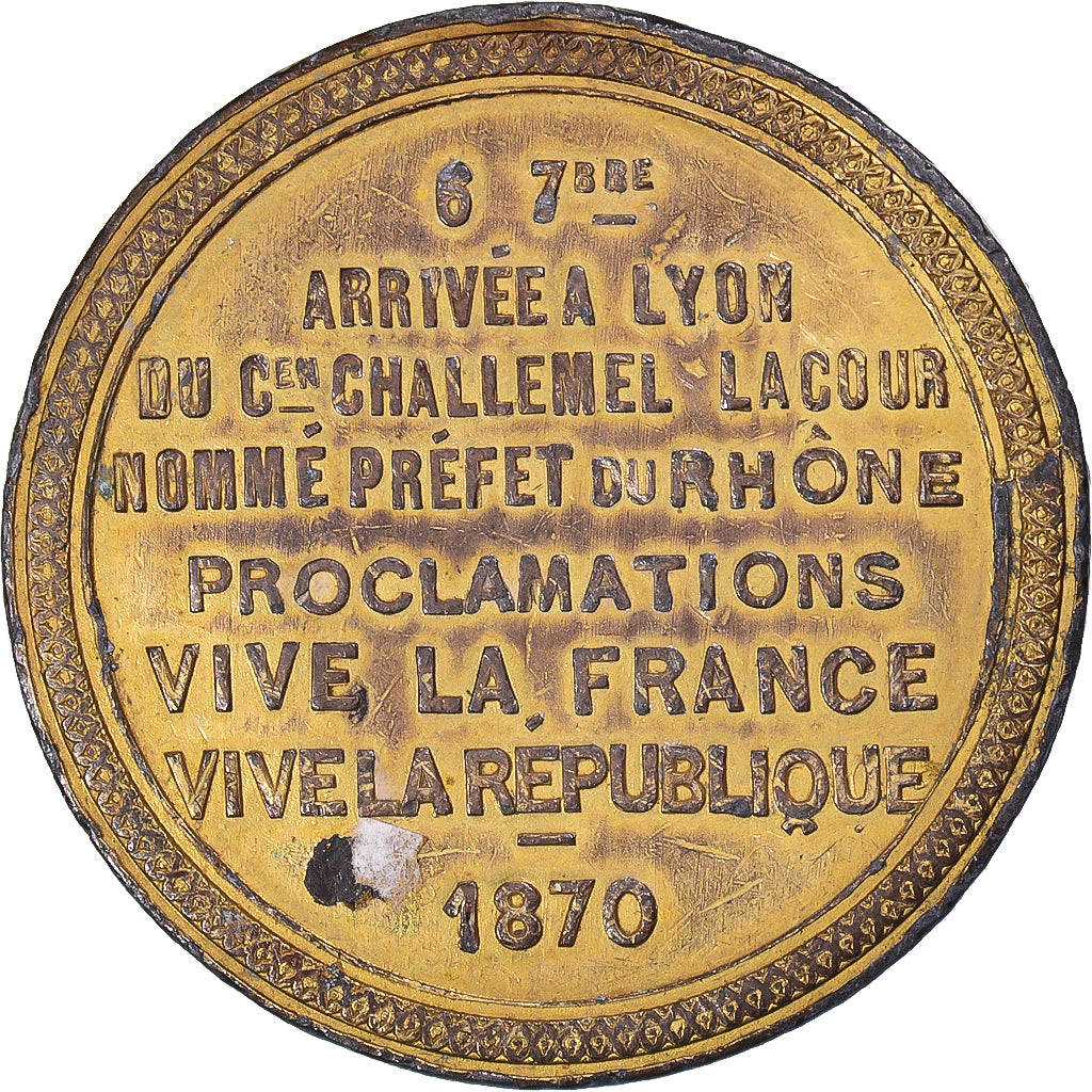 France, Médaille, Troisième République, Challemel Lacour, nommé Préfet du