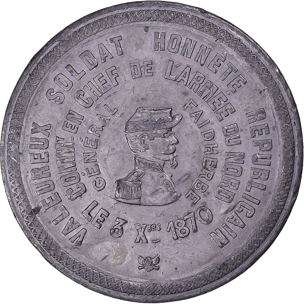 Francia, medalla, Troisième République, Faidherbe, Général en Chef de