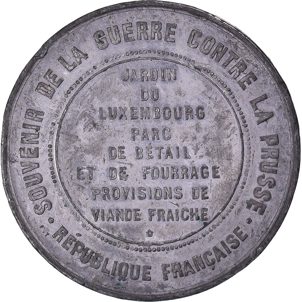 Francia, medalla, Troisième République, Jardin du Luxembourg, Parc de Bétail