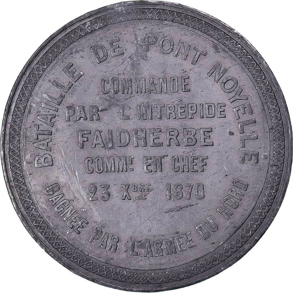France, Medal, Troisième République, Bataille de Pont Noyelles, 1870