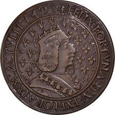 Francia, medaglia, Les Rois de France, Charles VII, History, 1987, Restrike