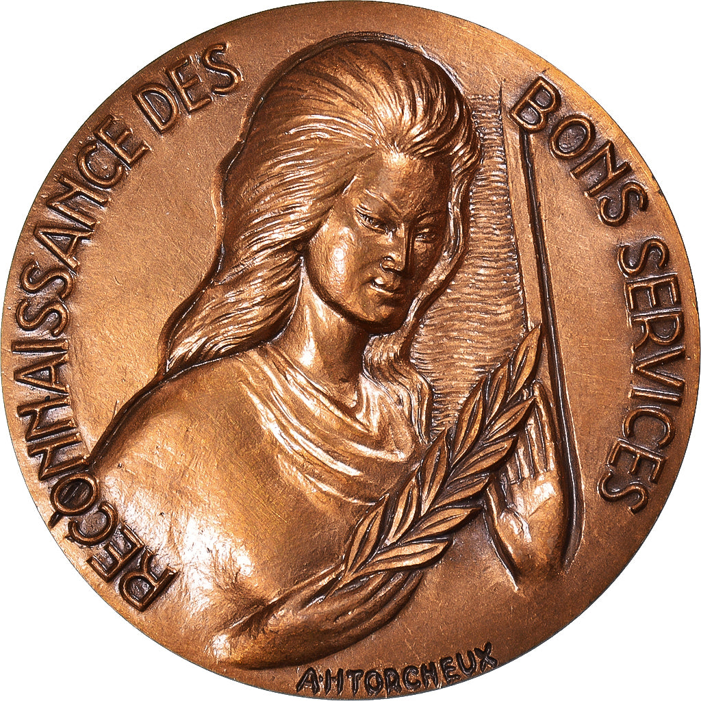Francja, medal, Reconnaissance des Bons Services, Instruction, 1991, Torcheux