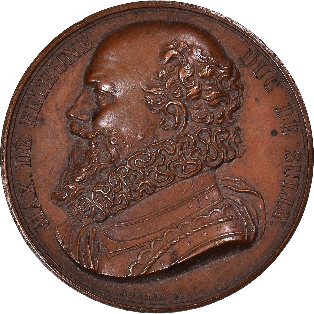 France, Médaille, Maximilien de Béthune, Duc de Sully, History, 1822, Domard