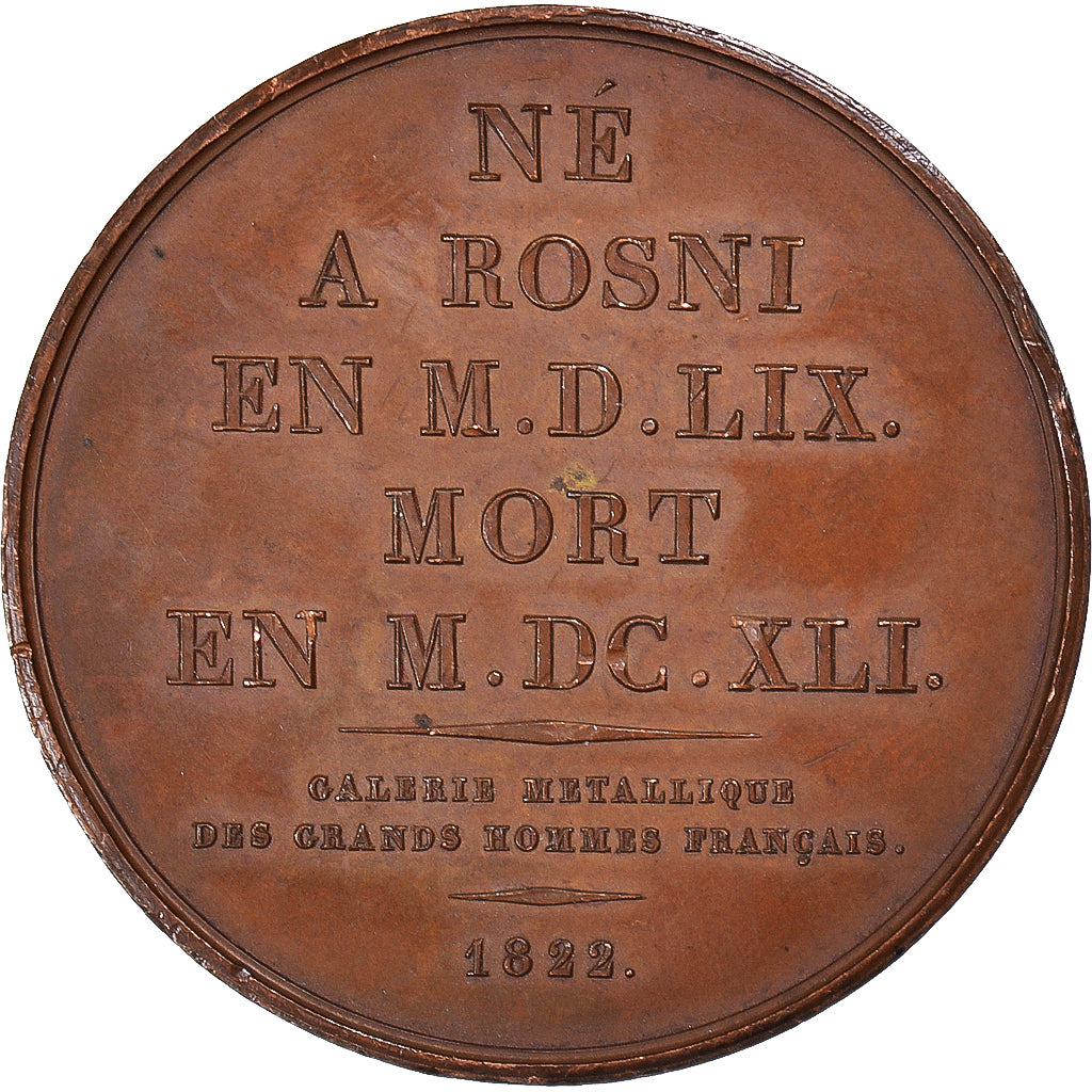 France, Médaille, Maximilien de Béthune, Duc de Sully, History, 1822, Domard