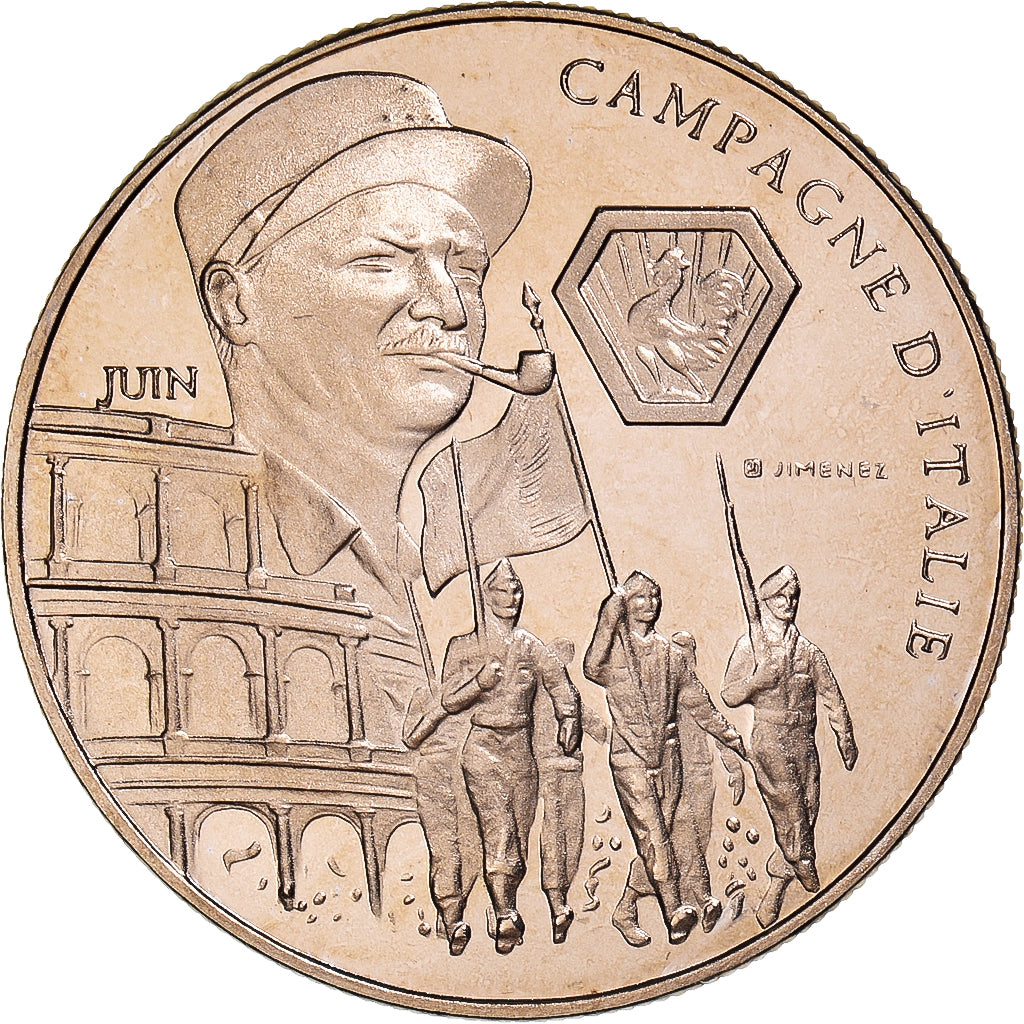 Francja, medal, Seconde Guerre Mondiale, Campagne d'Italie, WAR, MS(65-70)