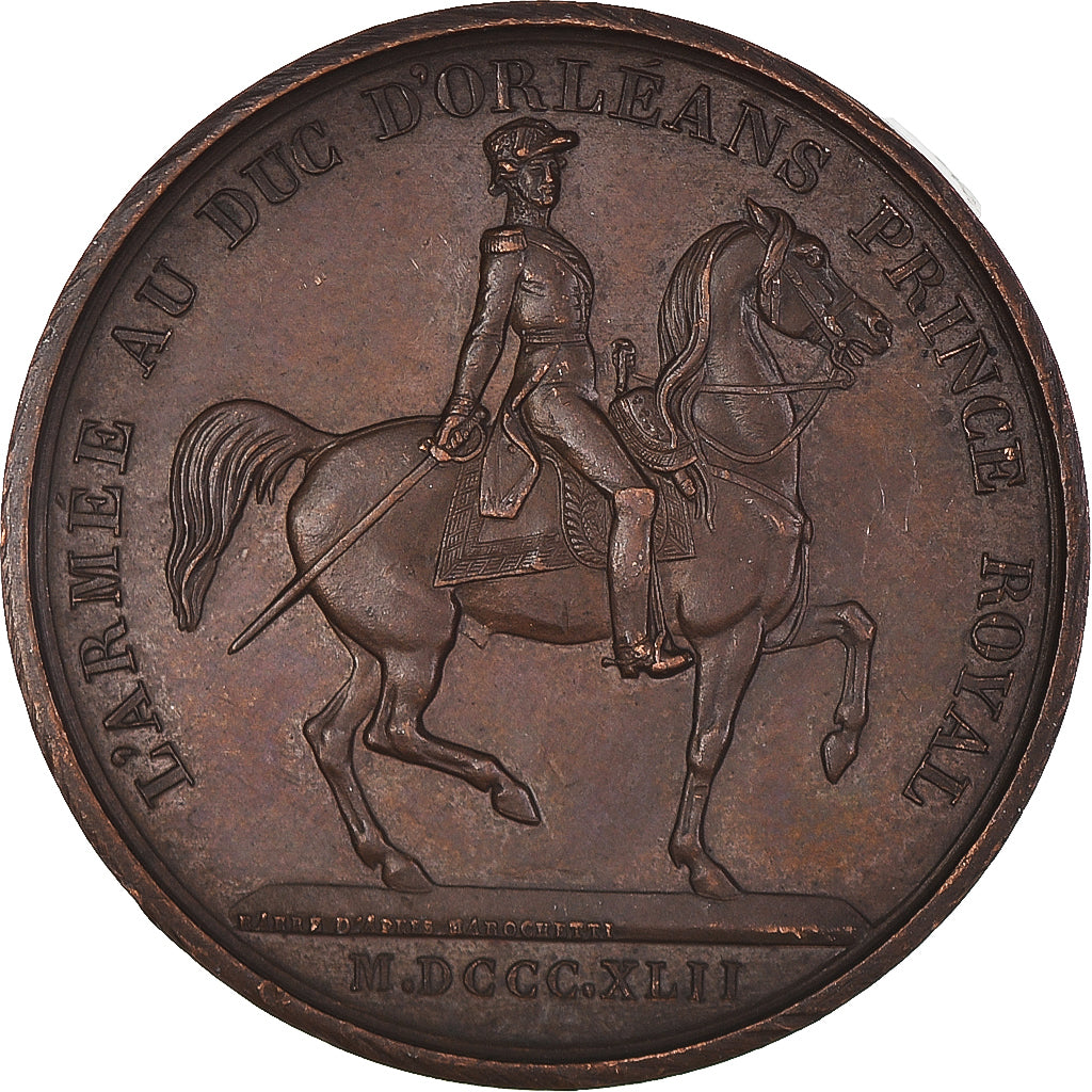 França, medalha, Louis Philippe Ier, l'Armée au Duc d'Orléans, História