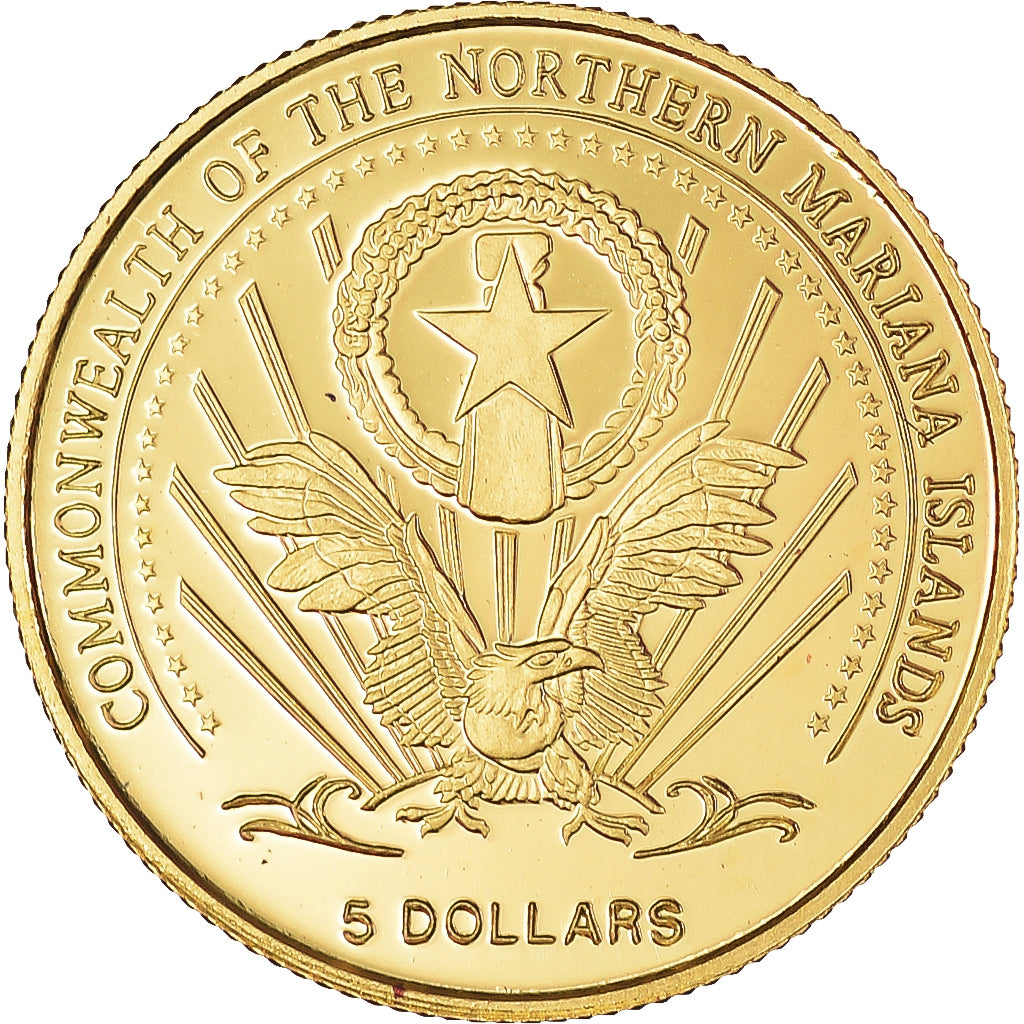 Coin, NORTHERN MARIANA ISLANDS, 5 Dollars, 2004, MS(65-70), Gold