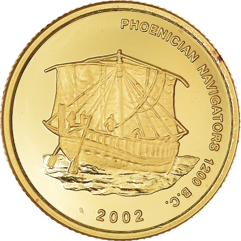 Coin, Ghana, Polaris, 500 Sika, 2002, Proof, MS(65-70), Gold