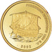 Moneta, Ghana, Polaris, 500 Sika, 2002, Proof, FDC, Oro