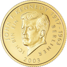Moeda, Samoa, Kennedy, 10 Dollars, 2003, Proof, MS(65-70), Dourado