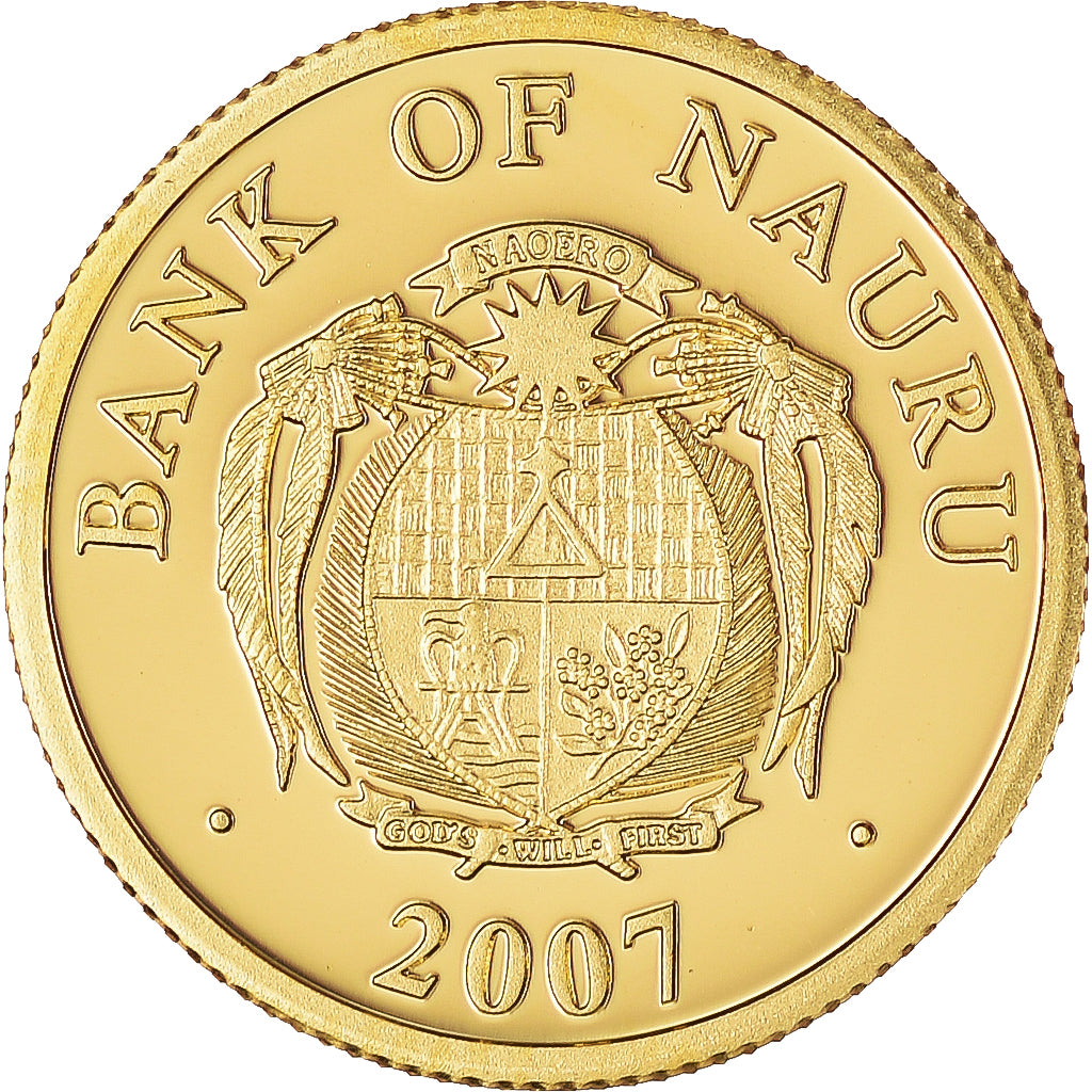 Münze, Nauru, 10 Dollars, 2007, Proof, STGL, Gold