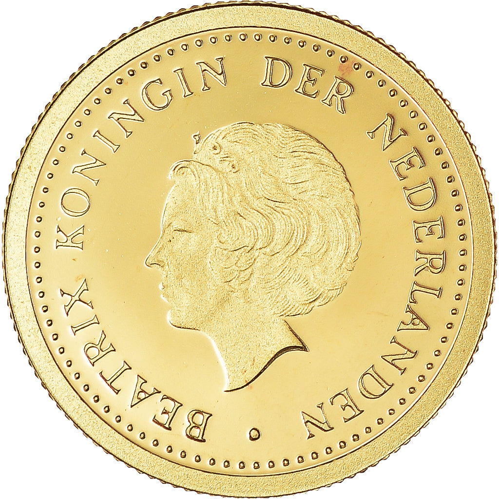 Monnaie, Antilles néerlandaises, Béatrix, 10 Gulden, 2007, Proof, FDC, Or