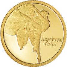 Moneta, Bielorussia, Russian Ballet, 10 Roubles, 2005, Proof, FDC, Oro
