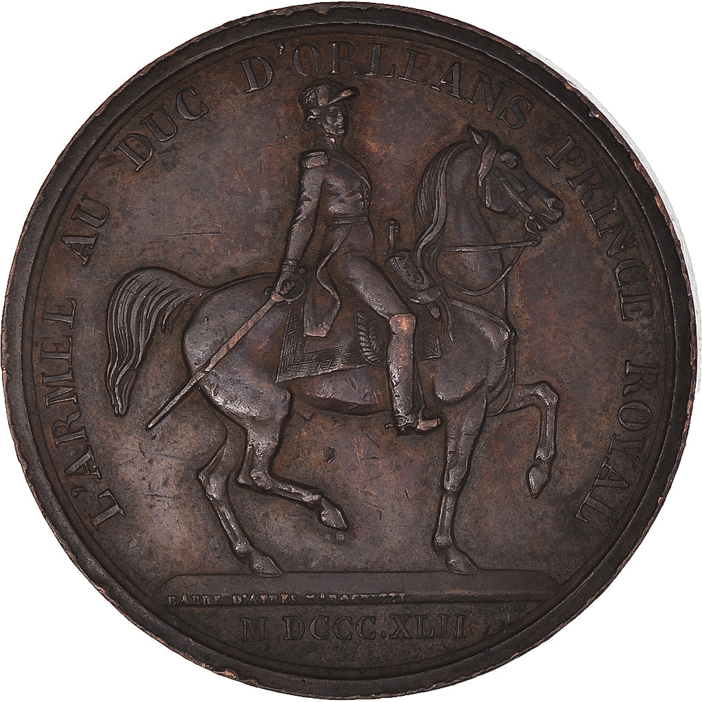 França, medalha, Louis Philippe Ier, l'Armée au Duc d'Orléans, História