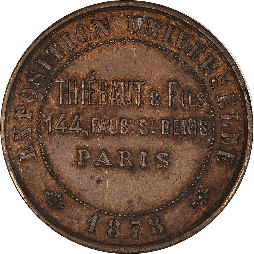 France, Jeton, Exposition universelle de Paris, 1878, Thiébaut et Fils, TB+