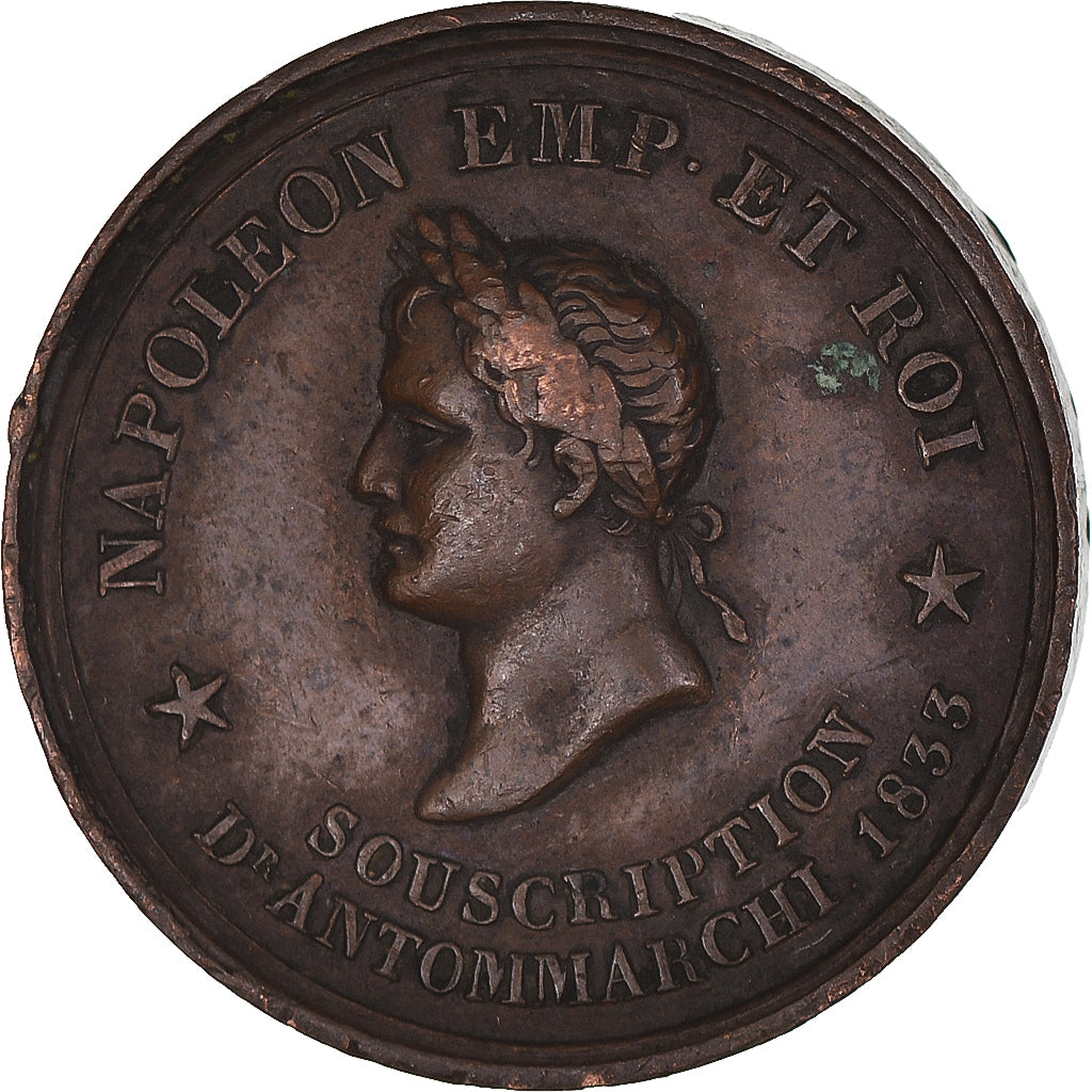 France, Token, Napoléon Ier, Souscription d'Antommarchi, History, 1833
