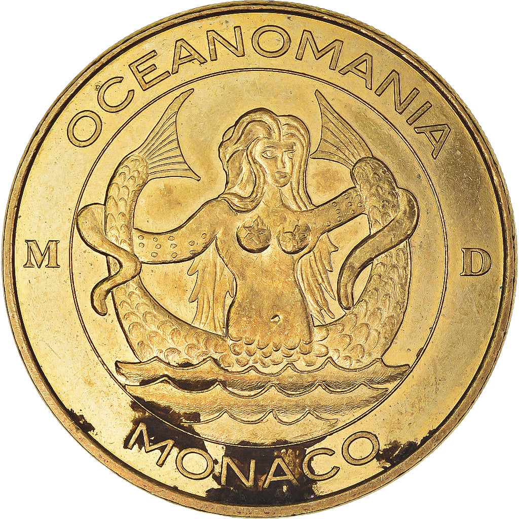 Mónaco, zeton, 98/ Océanomania - Monaco, 2015, MDP, MBC+, Aluminio y