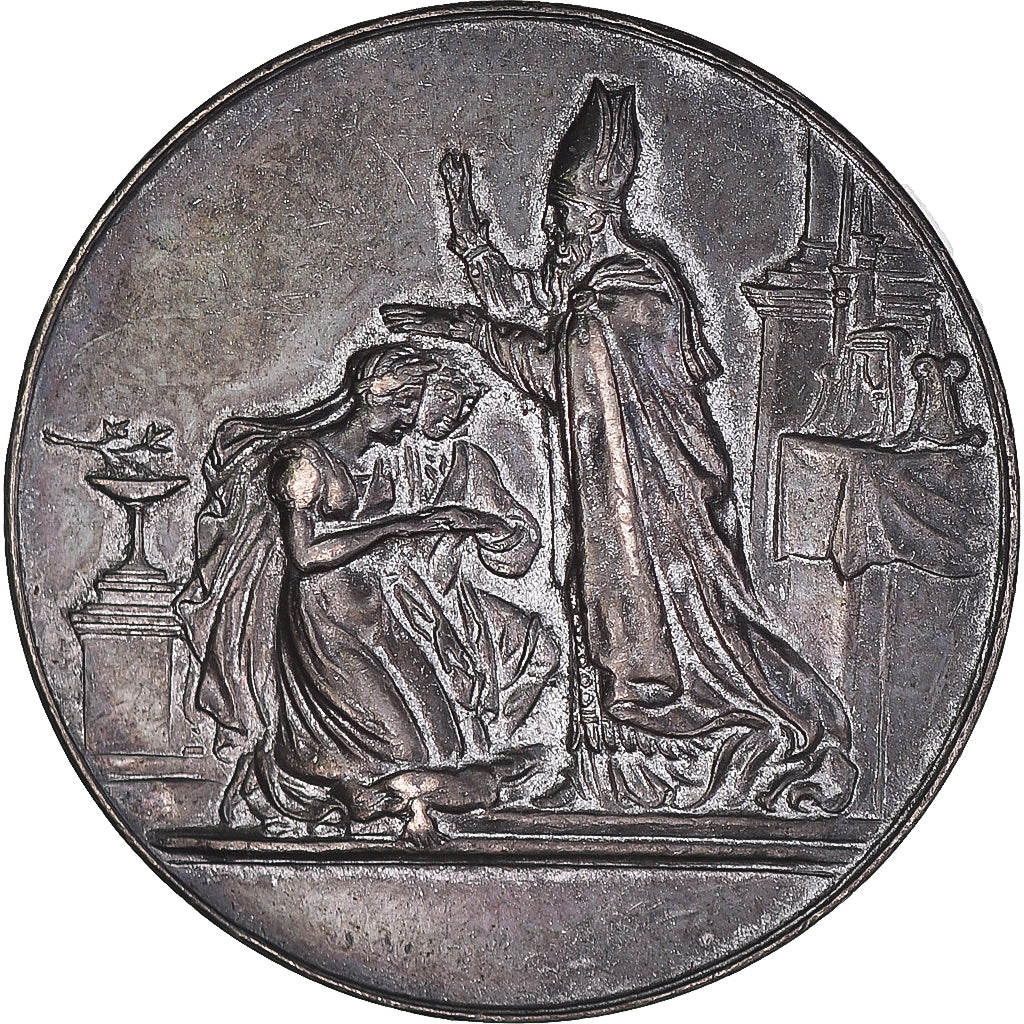 France, Medal, Noces, Mariage, Religion, AU(50-53), Silver